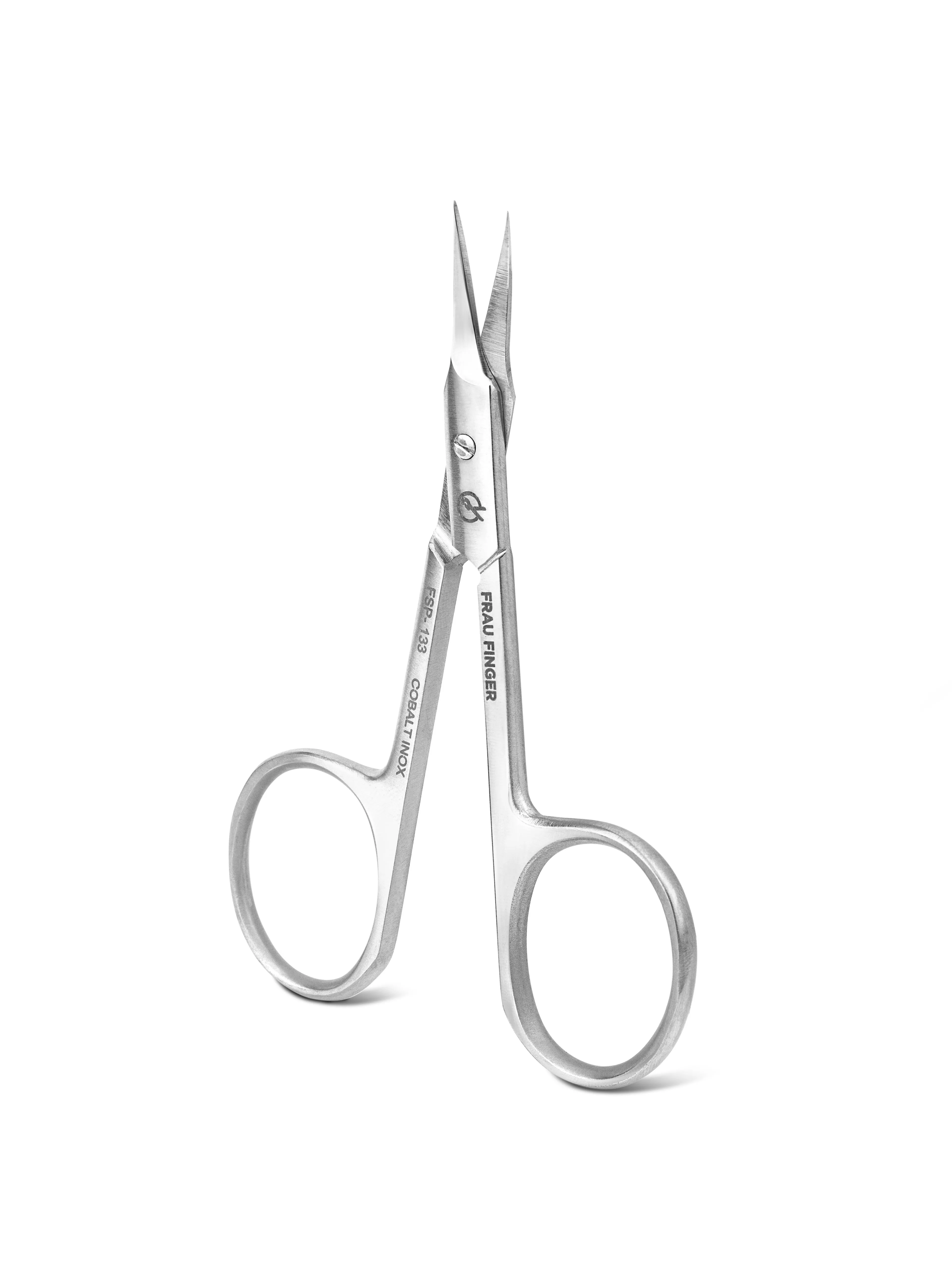картинка Frau Finger Ножницы маникюрные для кутикулы изогнутые / Professional FSP-133DP, матовые, ручная заточка, 9,5 см от магазина Одежда+